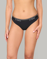 La Senza Logo Stripe White Dyable Rx Thong